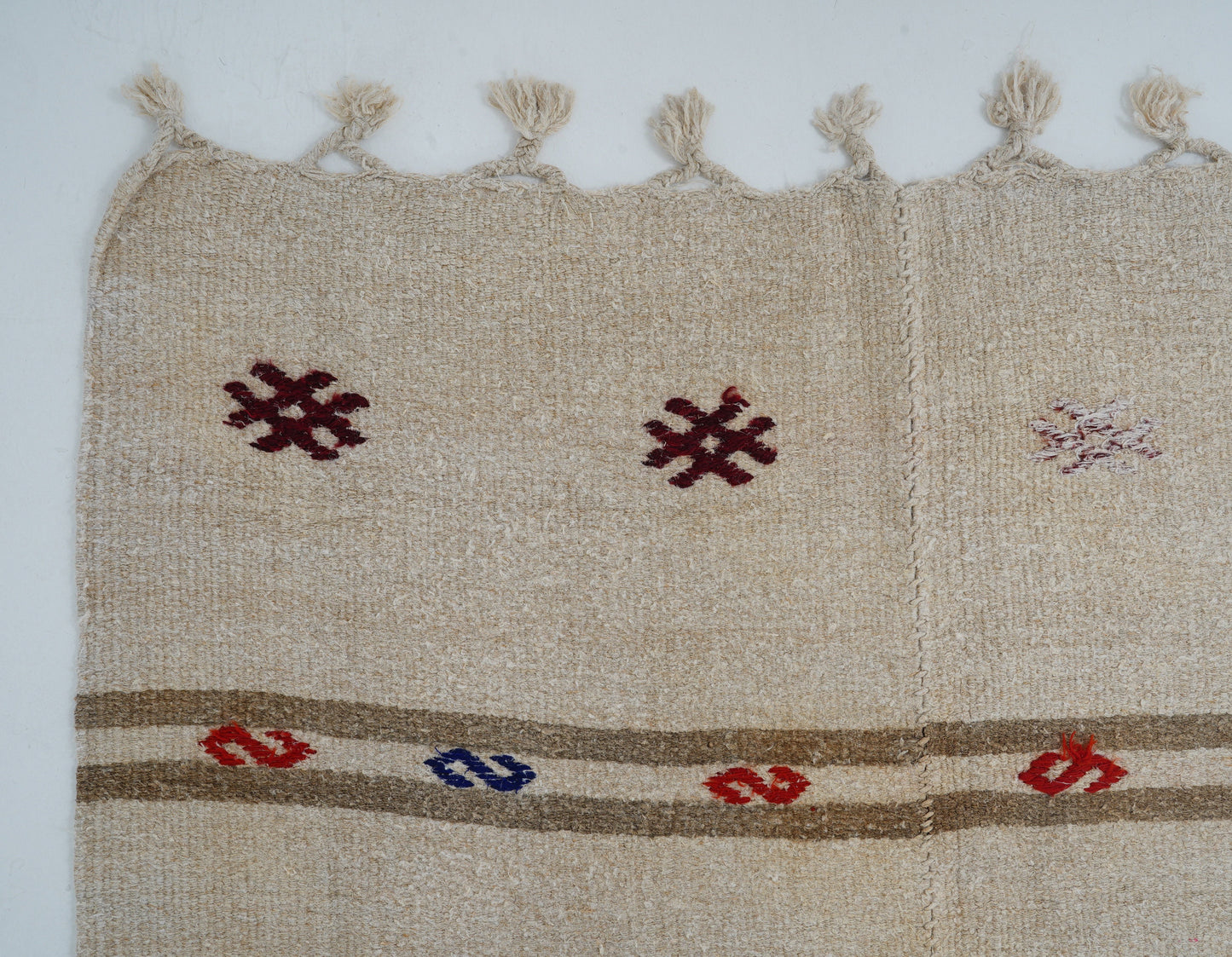 Runner Rug 4x13, Handmade Runner Rug, Vintage Runner, Turkish Runner, Kitchen Runner, Scandinavian Rug, Neutral Rug, Rug Runner, 12884