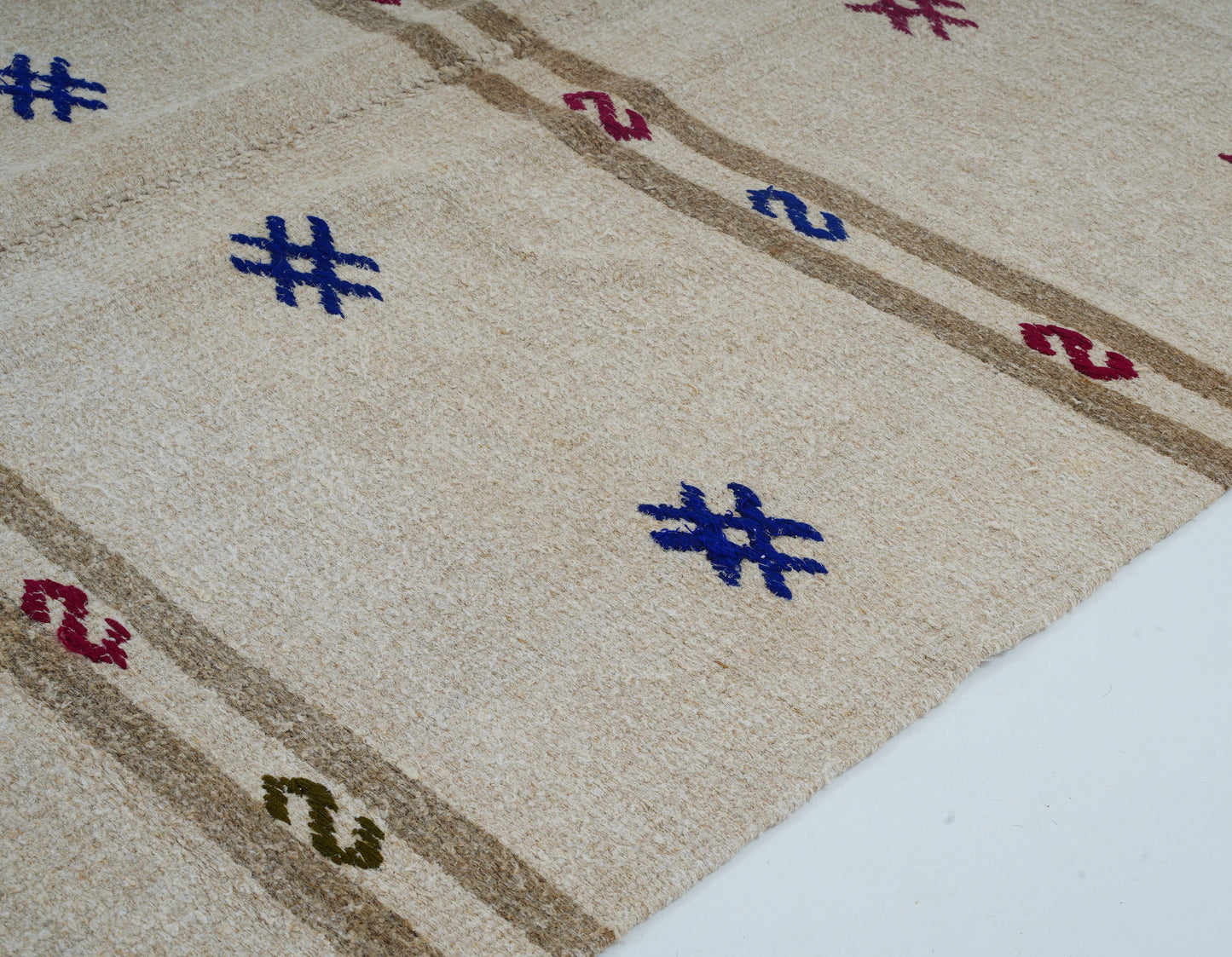 Runner Rug 4x13, Handmade Runner Rug, Vintage Runner, Turkish Runner, Kitchen Runner, Scandinavian Rug, Neutral Rug, Rug Runner, 12884