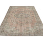 Turkish Vintage Rug, Oushak Area Rug, Handmade Faded Rug, Neutral Floor Rug, Kid Room Rug, Turkey Rug, Vintage Carpet, Rug 6x10, 12132