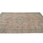 Turkish Vintage Rug, Oushak Area Rug, Handmade Faded Rug, Neutral Floor Rug, Kid Room Rug, Turkey Rug, Vintage Carpet, Rug 6x10, 12132