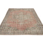 Turkish Oushak Rug, Vintage Area Rug, Handmade Antique Rug, Anatolia Rug, Neutral Floor Rug, Bohemian Rug, Turkey Rug, Rug 6x9, 12135