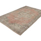 Turkish Oushak Rug, Vintage Area Rug, Handmade Antique Rug, Anatolia Rug, Neutral Floor Rug, Bohemian Rug, Turkey Rug, Rug 6x9, 12135