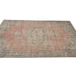 Turkish Oushak Rug, Vintage Area Rug, Handmade Antique Rug, Anatolia Rug, Neutral Floor Rug, Bohemian Rug, Turkey Rug, Rug 6x9, 12135