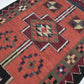 Handmade Runner Rug, Turkish Vintage Runner Rug, Oushak Faded Runner Rug, Kitchen Runner, Bohemian Rug, Runner Rug 3x10, Kilim Runner, 11292