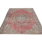 Turkish Vintage Rug, Oushak Handmade Rug, Area Eclectic Rug, Anatolia Rug, Bohemian Rug, Living Room Rug, Turkish Carpet, Rug 5x8, 12038