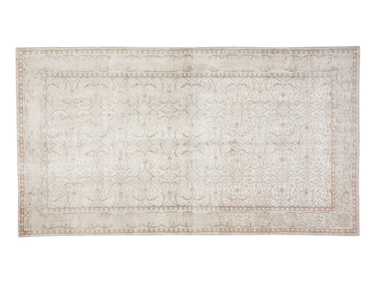Turkish Vintage Rug, Handmade Area Rug, Oushak Faded Rug, Neutral Rug,Carpet Rug, Rug 5x9, Living Room Rug, Coastal Decor, Turkey Rug, 11481