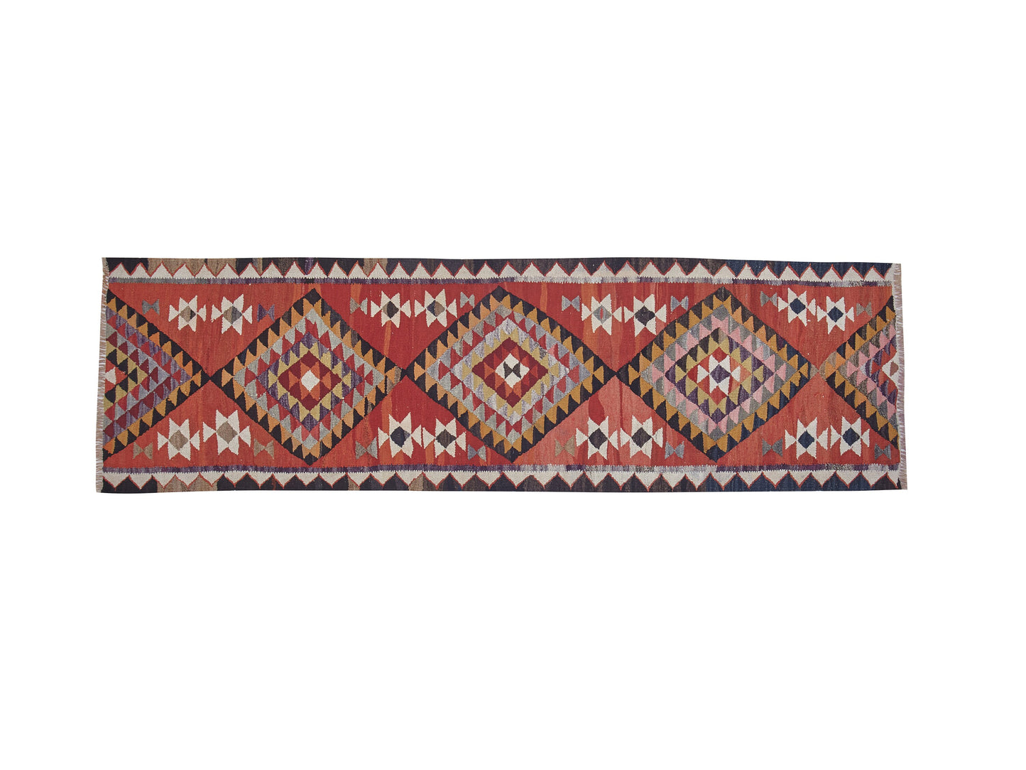 Vintage Handmade Runner Rug, Turkish Antique Runner Rug, Oushak Faded Runner Rug, Kilim Runner Rug, Rug Runner 3x9, Anatolia Rug, 11373
