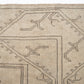 Turkish Handmade Rug, Vintage Oushak Rug, Area Antique Rug, Neutral Floor Rug, Scandinavian Rug, Turkey Rug, Living Room Rug, Rug 5x8, 12594
