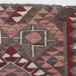 Oushak Handmade Runner Rug, Turkish Antique Runner Rug, Vintage Runner, Rug Runner, Kilim Runner Rug, Kitchen Runner, Runner Rug 3x10, 11399