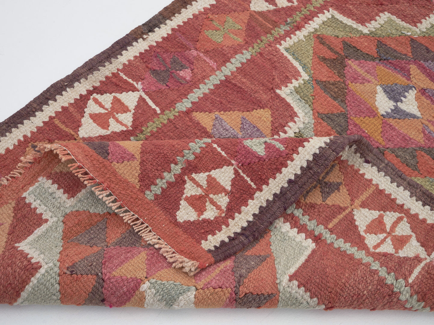 Vintage Runner, Handmade Runner Rug, Turkish Runner, Oushak Runner, Rug Runner, Kilim Runner Rug, Anatolia Rug, Runner Rug 3x9, 11398