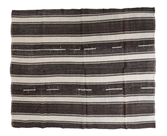 Kilim Rug 7x9, Handmade Area Kilim Rug, Turkish Striped Kilim Rug, Vintage Antique Kilim Rug, Office Rug, Farmhouse Decor, Rug Kilim, 12783