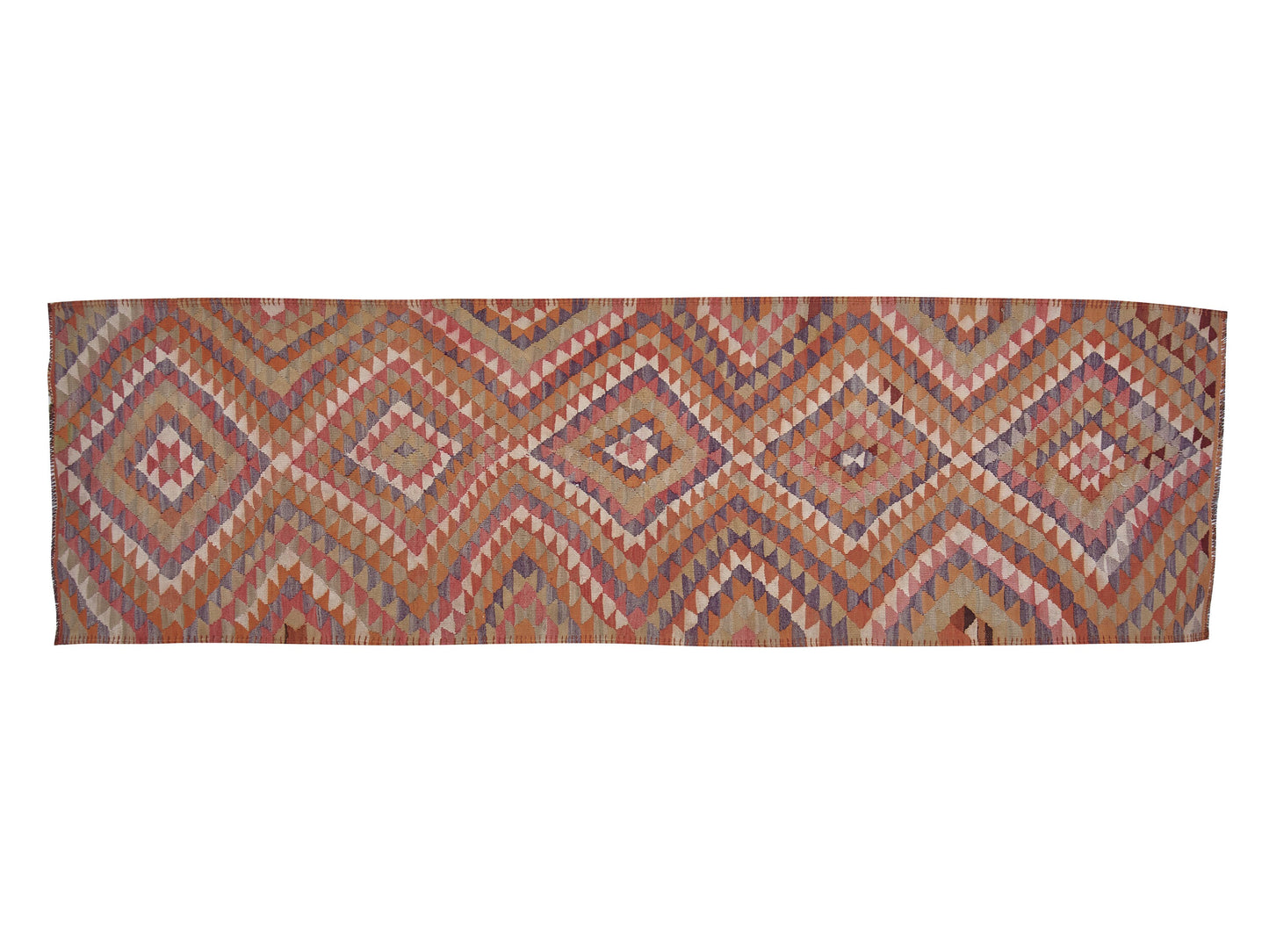 Vintage Runner, Oushak Runner, Turkish Runner, Handmade Runner Rug, Hallway Runner, Bohemian Rug, Anatolia Rug, Rug Runner 3x11, 11351