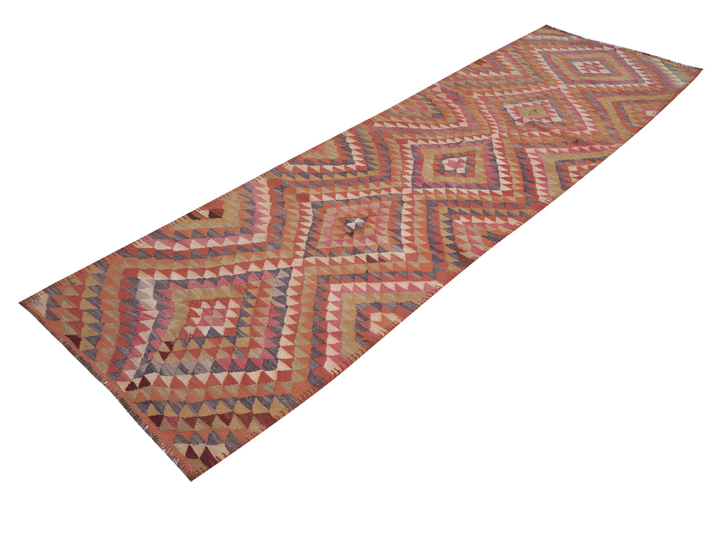 Vintage Runner, Oushak Runner, Turkish Runner, Handmade Runner Rug, Hallway Runner, Bohemian Rug, Anatolia Rug, Rug Runner 3x11, 11351