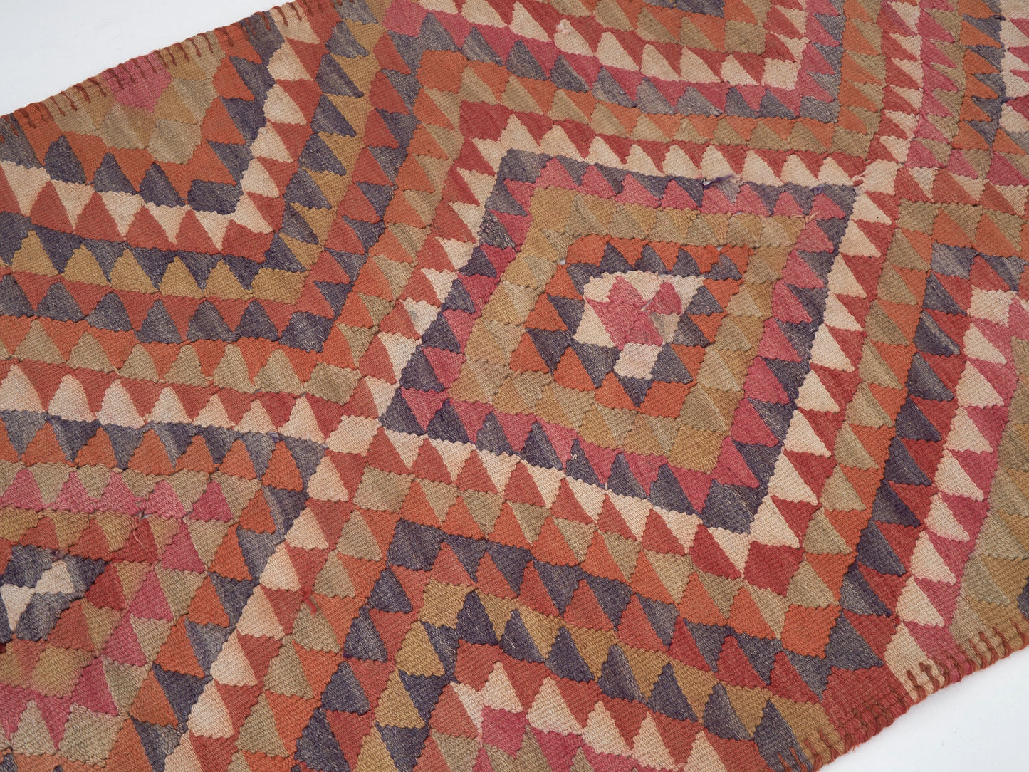 Vintage Runner, Oushak Runner, Turkish Runner, Handmade Runner Rug, Hallway Runner, Bohemian Rug, Anatolia Rug, Rug Runner 3x11, 11351