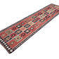 Turkish Eclectic Runner Rug, Handmade Antique Runner Rug, Vintage Oushak Runner Rug, Hallway Runner, Anatolia Rug, Runner Rug 3x12, 11350