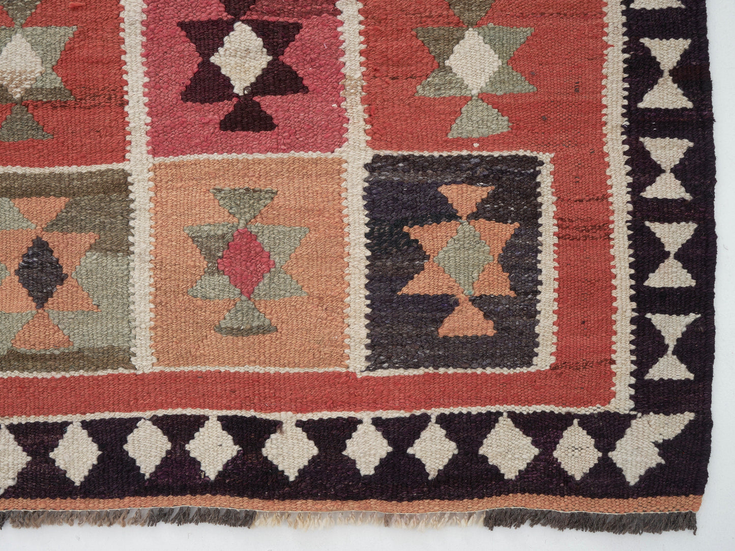 Turkish Eclectic Runner Rug, Handmade Antique Runner Rug, Vintage Oushak Runner Rug, Hallway Runner, Anatolia Rug, Runner Rug 3x12, 11350