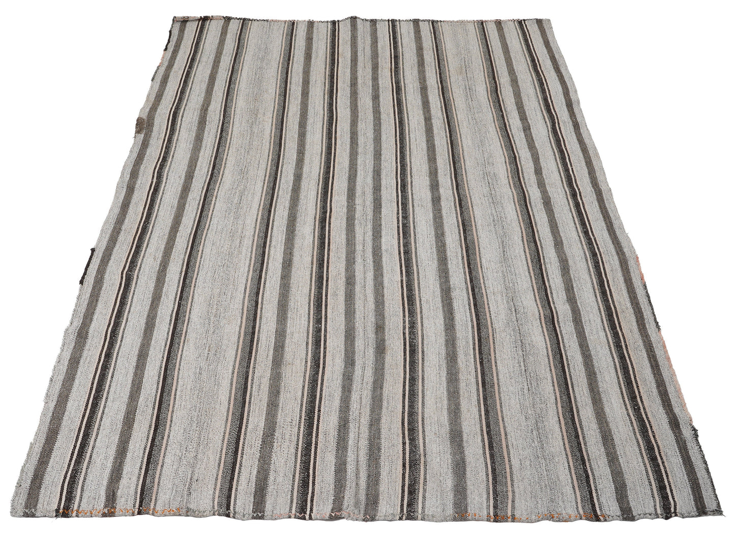 Handmade Striped Kilim Rug, Turkish Vintage Kilim Rug, Area Flat Weave Kilim Rug, Hemp Rug, Bedroom Rug, Goat Hair Rug, Kilim Rug 6x9, 12791