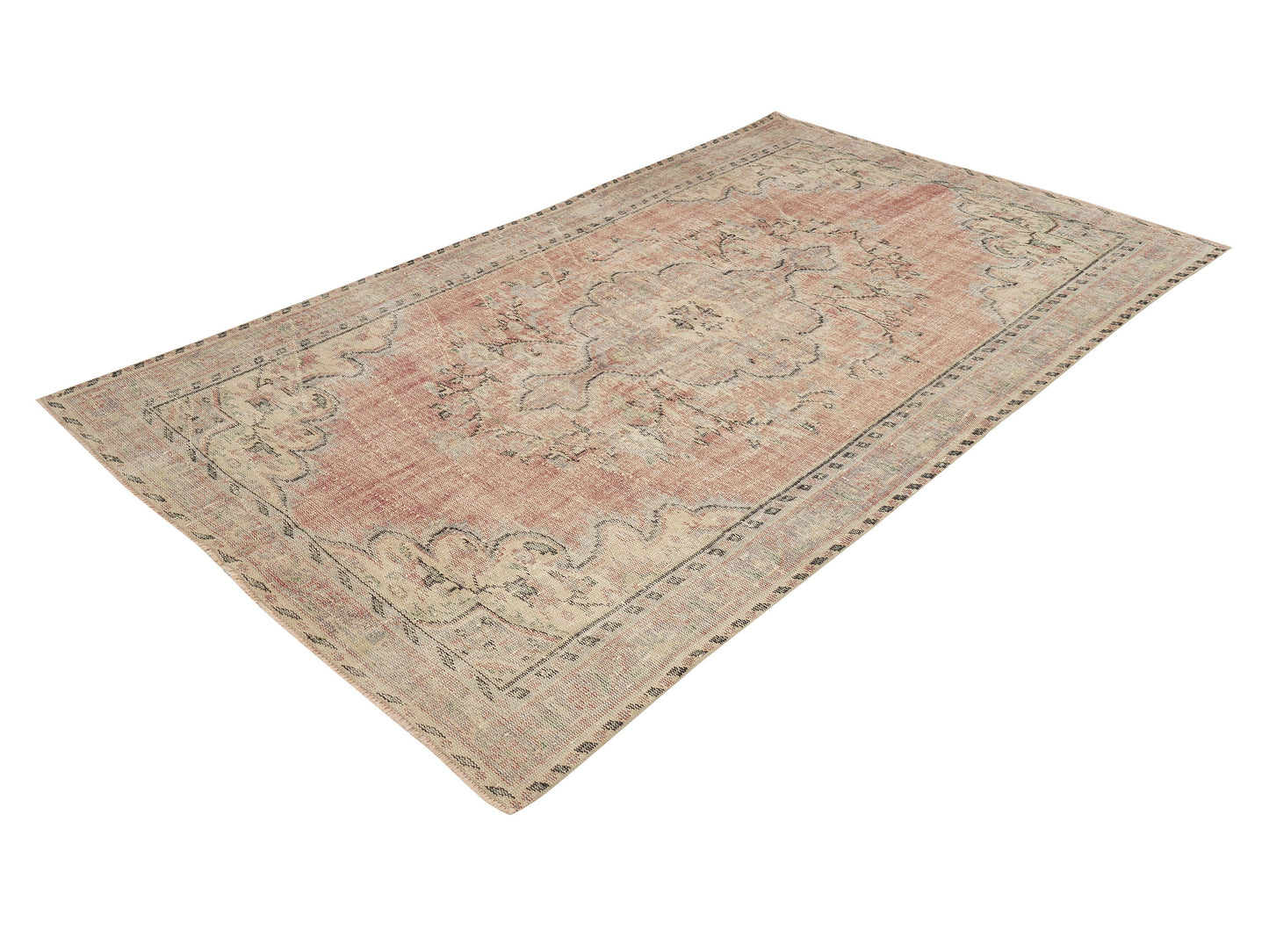 Carpet Rug, Oushak Rug, Turkish Rug, Vintage Rug, Handmade Rug, Area Rug, Neutral Rug, Anatolia Rug, Living Room Rug, Rug 6x9, 12112