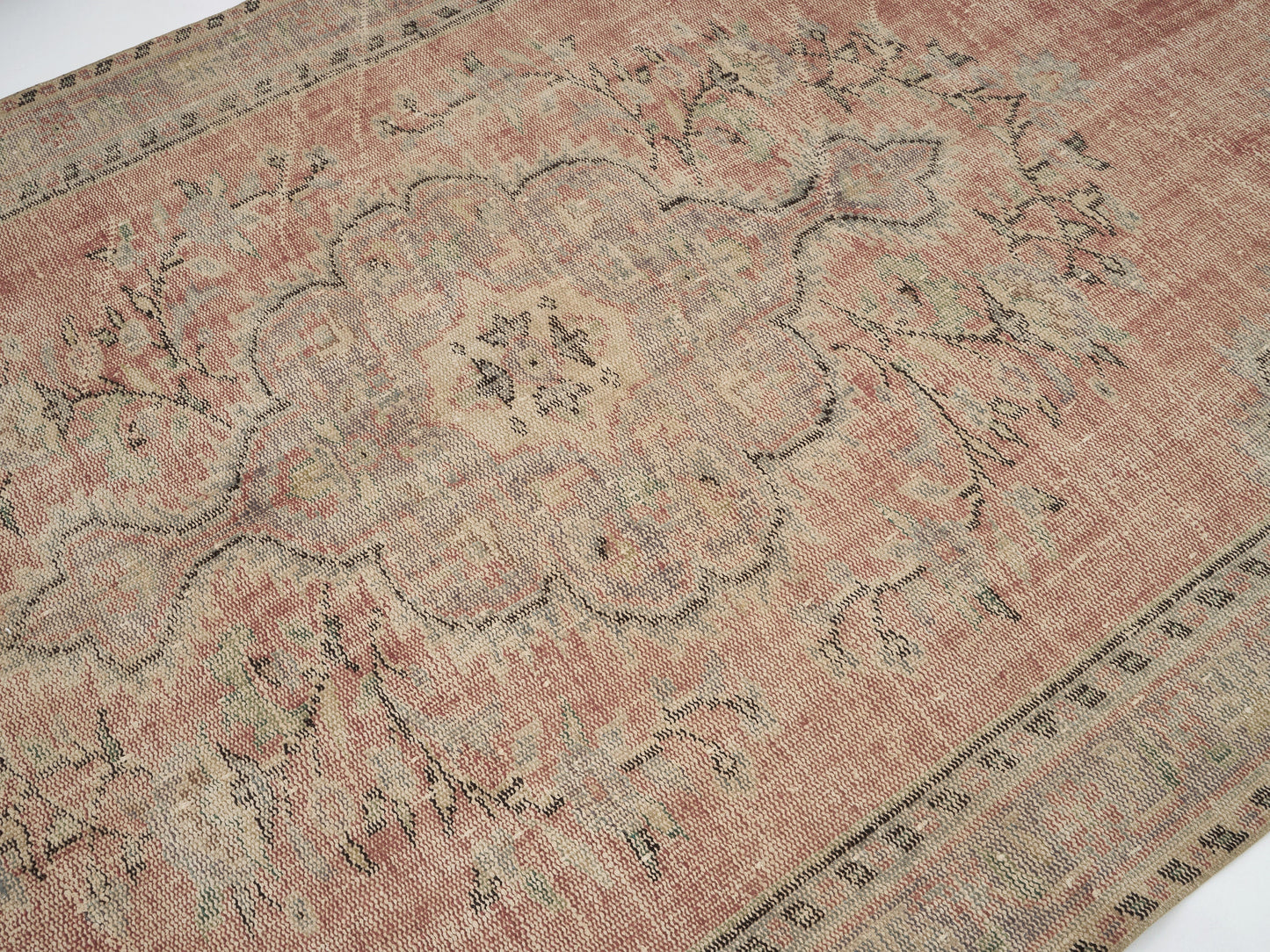 Carpet Rug, Oushak Rug, Turkish Rug, Vintage Rug, Handmade Rug, Area Rug, Neutral Rug, Anatolia Rug, Living Room Rug, Rug 6x9, 12112