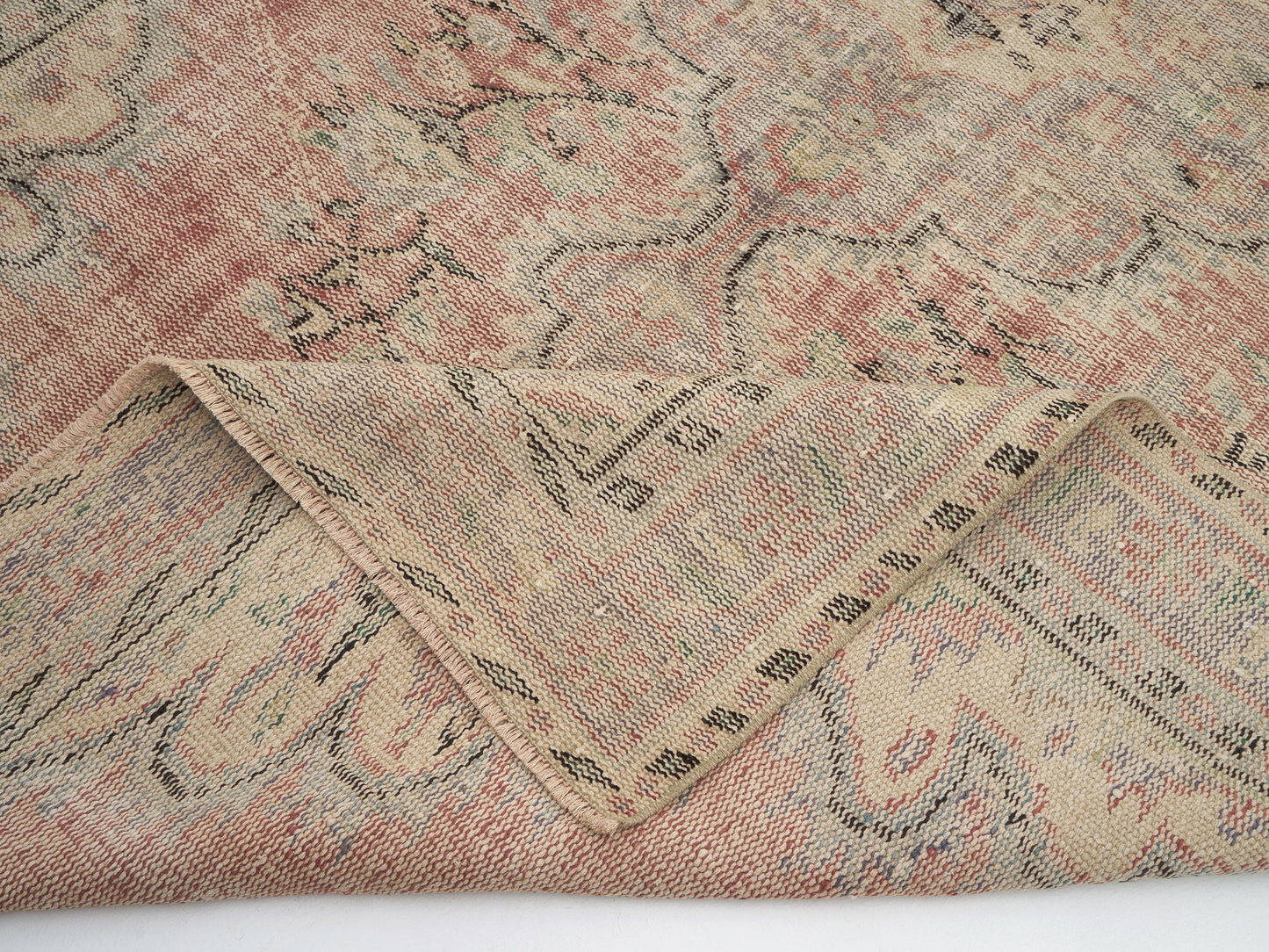 Carpet Rug, Oushak Rug, Turkish Rug, Vintage Rug, Handmade Rug, Area Rug, Neutral Rug, Anatolia Rug, Living Room Rug, Rug 6x9, 12112