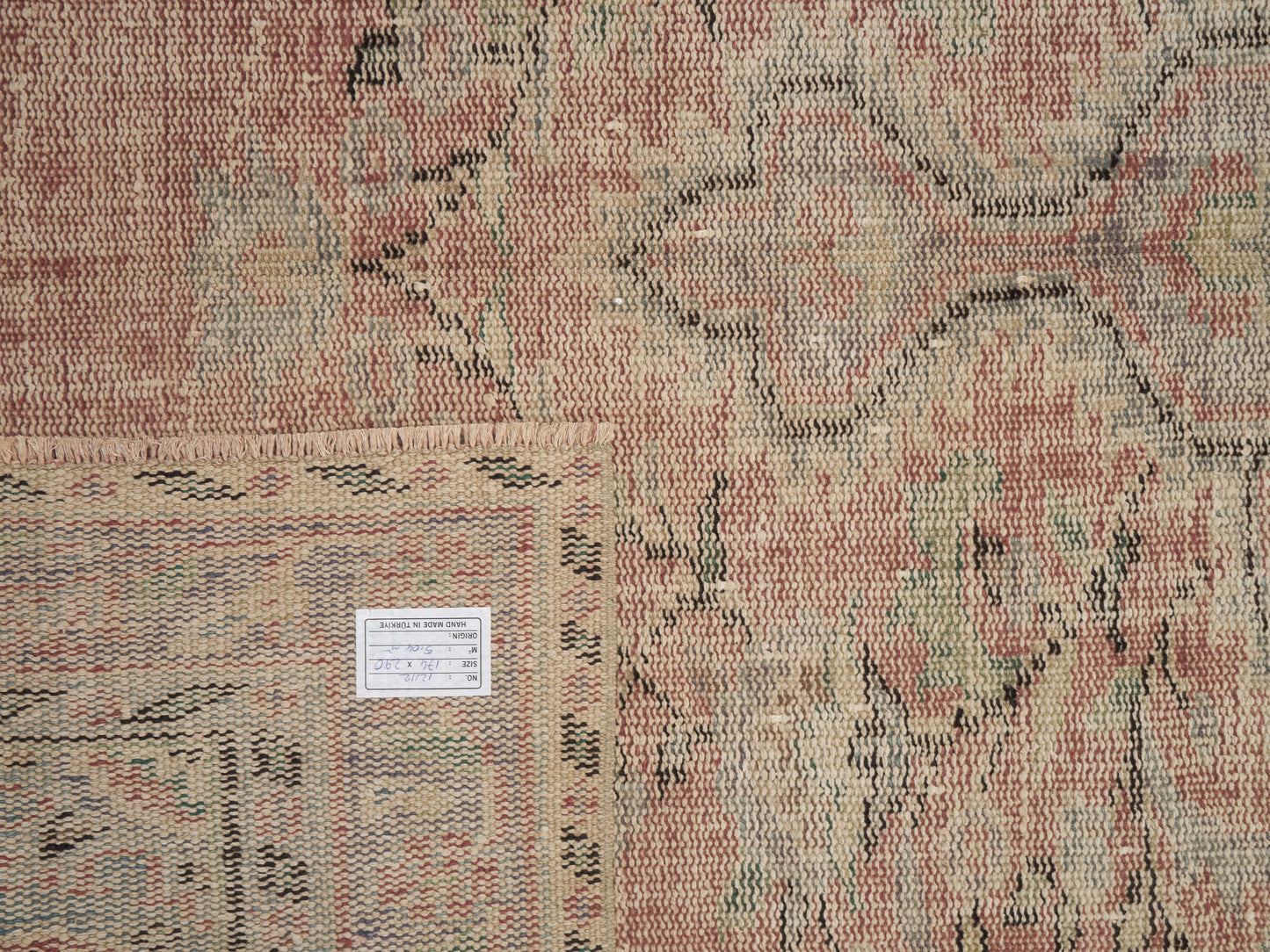 Carpet Rug, Oushak Rug, Turkish Rug, Vintage Rug, Handmade Rug, Area Rug, Neutral Rug, Anatolia Rug, Living Room Rug, Rug 6x9, 12112