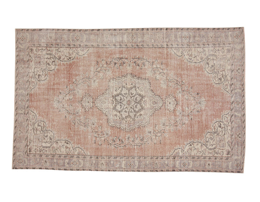 Handmade Area Rug, Turkish Vintage Oushak Rug, Anatolia Rug, Office Rug, Bohemian Rug, Neutral Floor Rug, Vintage Carpet, Rug 6x9, 12044