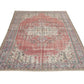Area Vintage Rug, Oushak Handmade Rug, Turkish Eclectic Rug, Neutral Faded Rug, Living Room Rug, Anatolia Rug, Turkey Rug, Rug 5x9, 12049