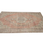 Handmade Area Rug, Turkish Vintage Oushak Rug, Anatolia Rug, Office Rug, Bohemian Rug, Neutral Floor Rug, Vintage Carpet, Rug 6x9, 12044