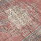 Area Vintage Rug, Oushak Handmade Rug, Turkish Eclectic Rug, Neutral Faded Rug, Living Room Rug, Anatolia Rug, Turkey Rug, Rug 5x9, 12049
