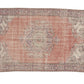 Turkish Area Rug, Vintage Handmade Rug, Oushak Antique Rug, Neutral Faded Rug, Kid Room Rug, Bohemian Rug, Anatolia Rug, Rug 6x9, 12055