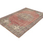 Turkish Area Rug, Vintage Handmade Rug, Oushak Antique Rug, Neutral Faded Rug, Kid Room Rug, Bohemian Rug, Anatolia Rug, Rug 6x9, 12055