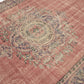 Turkish Area Rug, Vintage Handmade Rug, Oushak Antique Rug, Neutral Faded Rug, Kid Room Rug, Bohemian Rug, Anatolia Rug, Rug 6x9, 12055