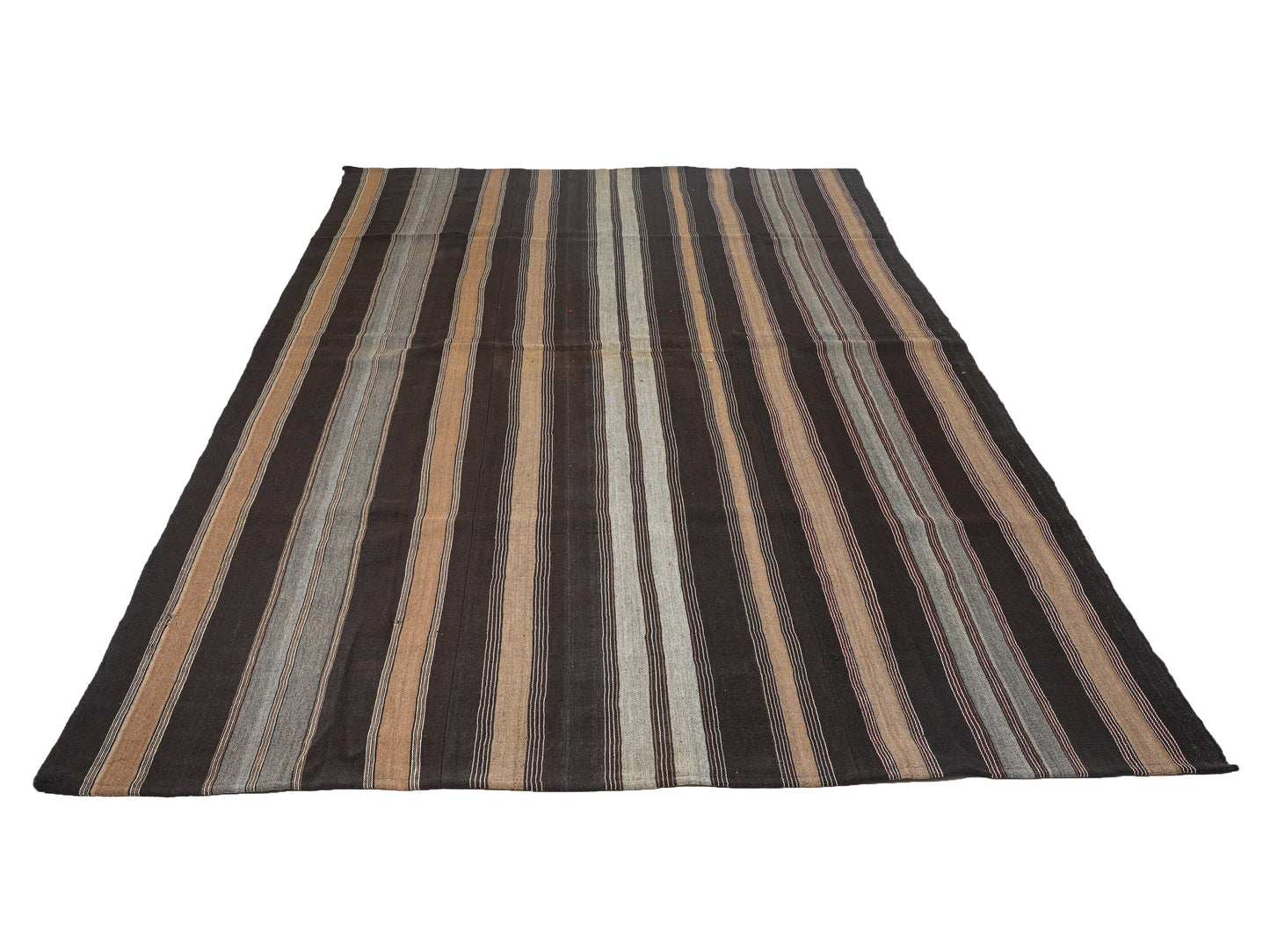 Kilim Rug, Turkish Kilim, Area Rustic Kilim Rug, Vintage Kilim, Handmade Primitive Faded Kilim Rug, Bedroom Rug, Kilim Rug 7x12, 12799