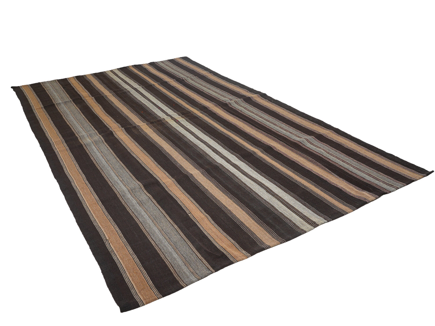 Kilim Rug, Turkish Kilim, Area Rustic Kilim Rug, Vintage Kilim, Handmade Primitive Faded Kilim Rug, Bedroom Rug, Kilim Rug 7x12, 12799