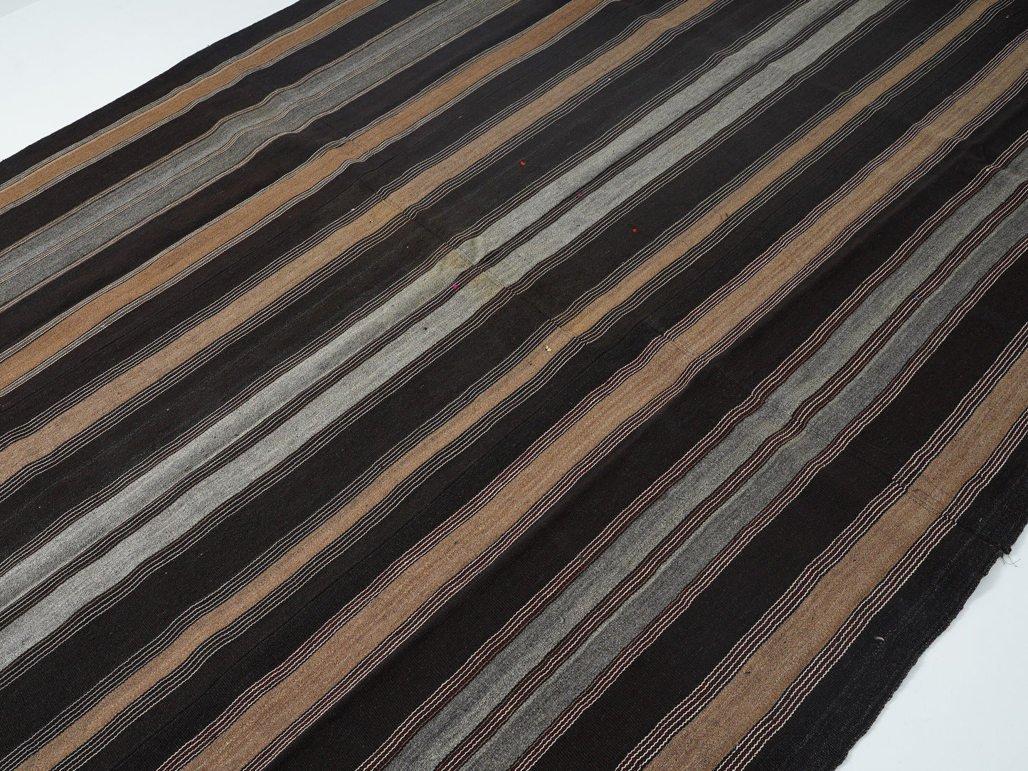Kilim Rug, Turkish Kilim, Area Rustic Kilim Rug, Vintage Kilim, Handmade Primitive Faded Kilim Rug, Bedroom Rug, Kilim Rug 7x12, 12799