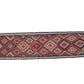 Handmade Runner Rug, Oushak Runner, Vintage Runner, Turkish Runner, Kitchen Runner, Runner Rug 3x11, Anatolia Rug, Kilim Runner Rug, 11375