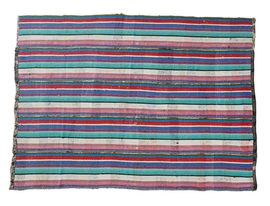 Turkish Vintage Kilim Rug, Handmade Kilim Rug, Area Eclectic Kilim Rug, Living Room Rug, Rug Kilim, Bohemian Rug, Kilim Rug 6x8, 12827