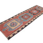 Oushak Handmade Runner Rug, Vintage Antique Runner, Hallway Runner, Anatolia Rug, Turkish Kilim Runner Rug, Runner Rug 3x11, 11345