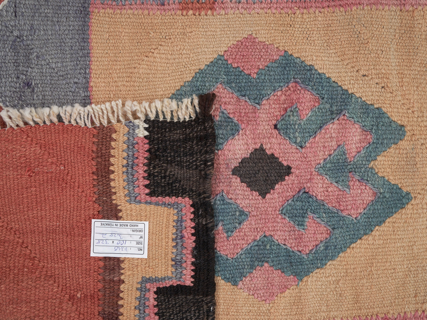 Oushak Handmade Runner Rug, Vintage Antique Runner, Hallway Runner, Anatolia Rug, Turkish Kilim Runner Rug, Runner Rug 3x11, 11345