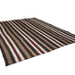 Turkish Striped Kilim Rug, Vintage Handmade Kilim Rug, Area Antique Kilim Rug, Bedroom Rug, Large Rug, Oversize Rug, Kilim Rug 9x12, 12851