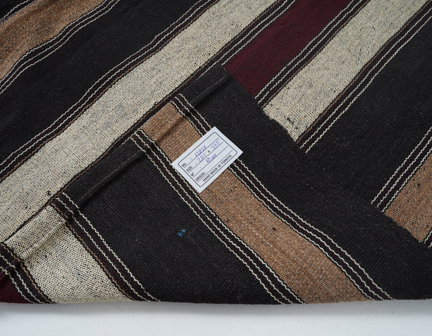 Turkish Striped Kilim Rug, Vintage Handmade Kilim Rug, Area Antique Kilim Rug, Bedroom Rug, Large Rug, Oversize Rug, Kilim Rug 9x12, 12851