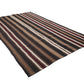 Vintage Handmade Kilim Rug, Area Kilim Rug, Turkish Striped Kilim Rug, Bedroom Rug, Oversize Rug, Kilim Rug 8x13, Large Rug, 12808