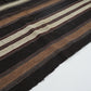 Goat Hair Rug, Area Flat Weave Kilim Rug, Handmade Striped Kilim Rug, Turkish Kilim, Oversize Rug, Large Rug, Kilim Rug 9x13, 12799