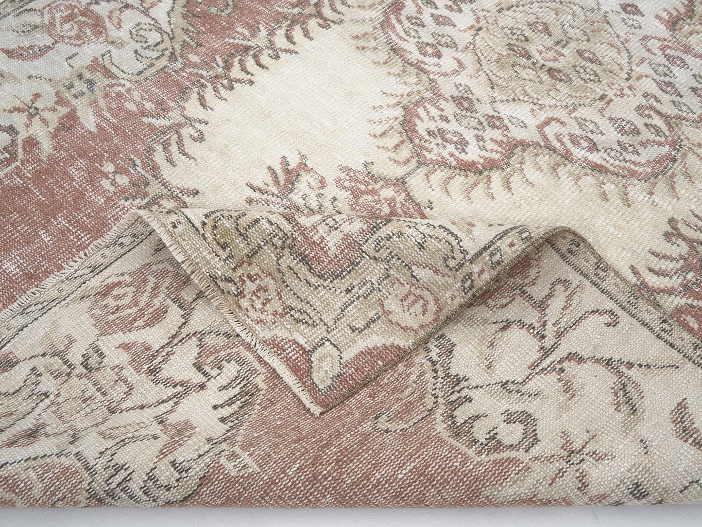 Turkish Rug, Vintage Rug, Handmade Rug, Area Rug, Oushak Rug, Carpet Rug, Bedroom Rug, Rug 5x9, Turkish Carpet, Neutral Rug, 11462