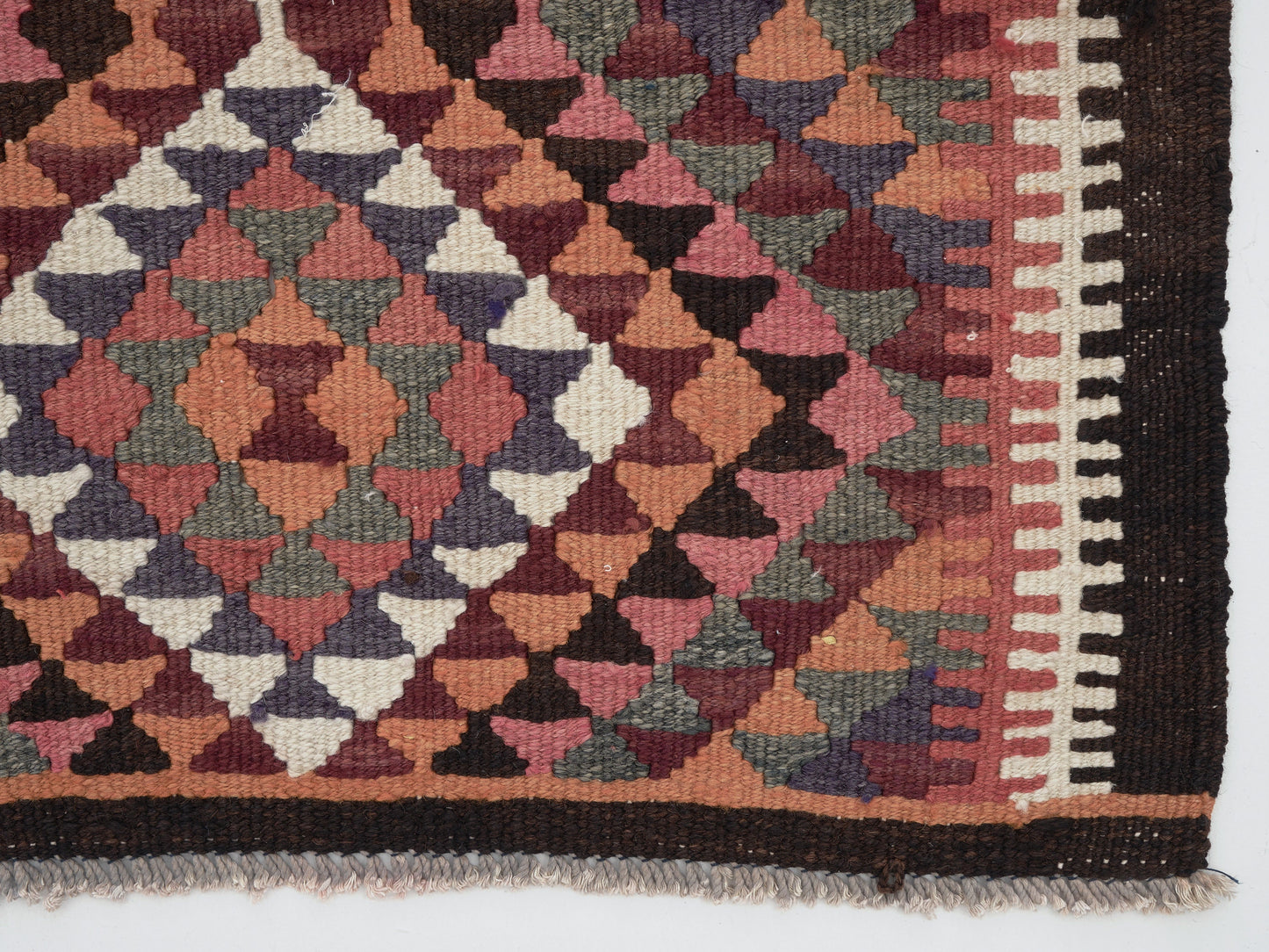 Runner Rug 3x12, Oushak Handmade Runner Rug, Vintage Faded Rug, Turkish Kilim Runner Rug, Rug Runner, Bohemian Rug, Anatolia Rug, 11391