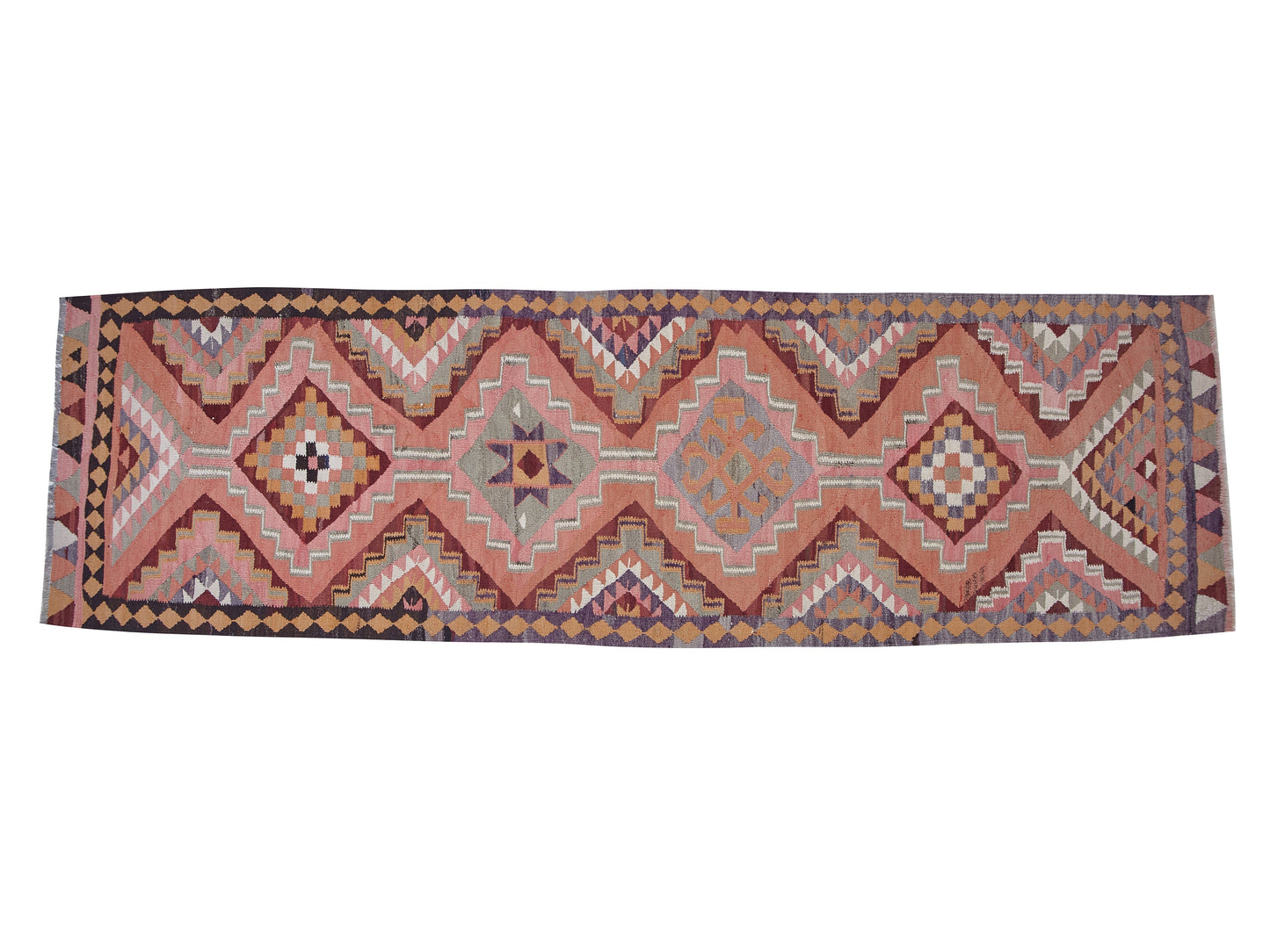 Turkish Runner, Vintage Runner, Oushak Runner, Kilim Runner Rug, Handmade Runner Rug, Anatolia Rug, Hallway Runner, Runner Rug 3x11, 11320