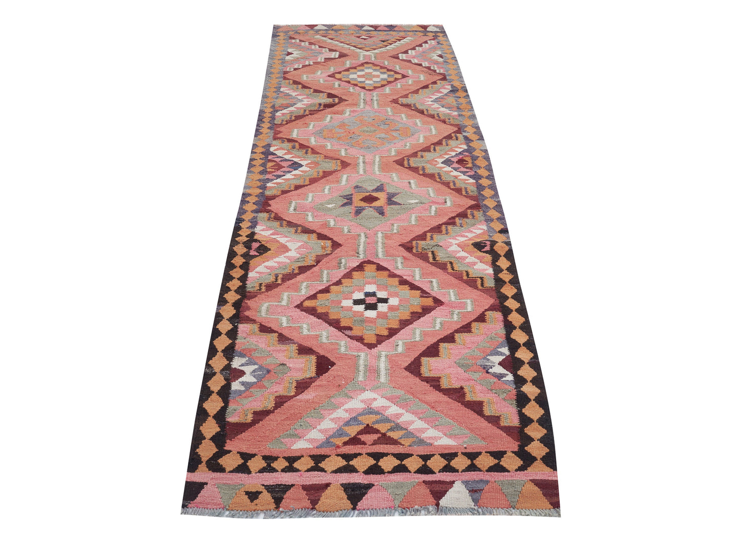 Turkish Runner, Vintage Runner, Oushak Runner, Kilim Runner Rug, Handmade Runner Rug, Anatolia Rug, Hallway Runner, Runner Rug 3x11, 11320