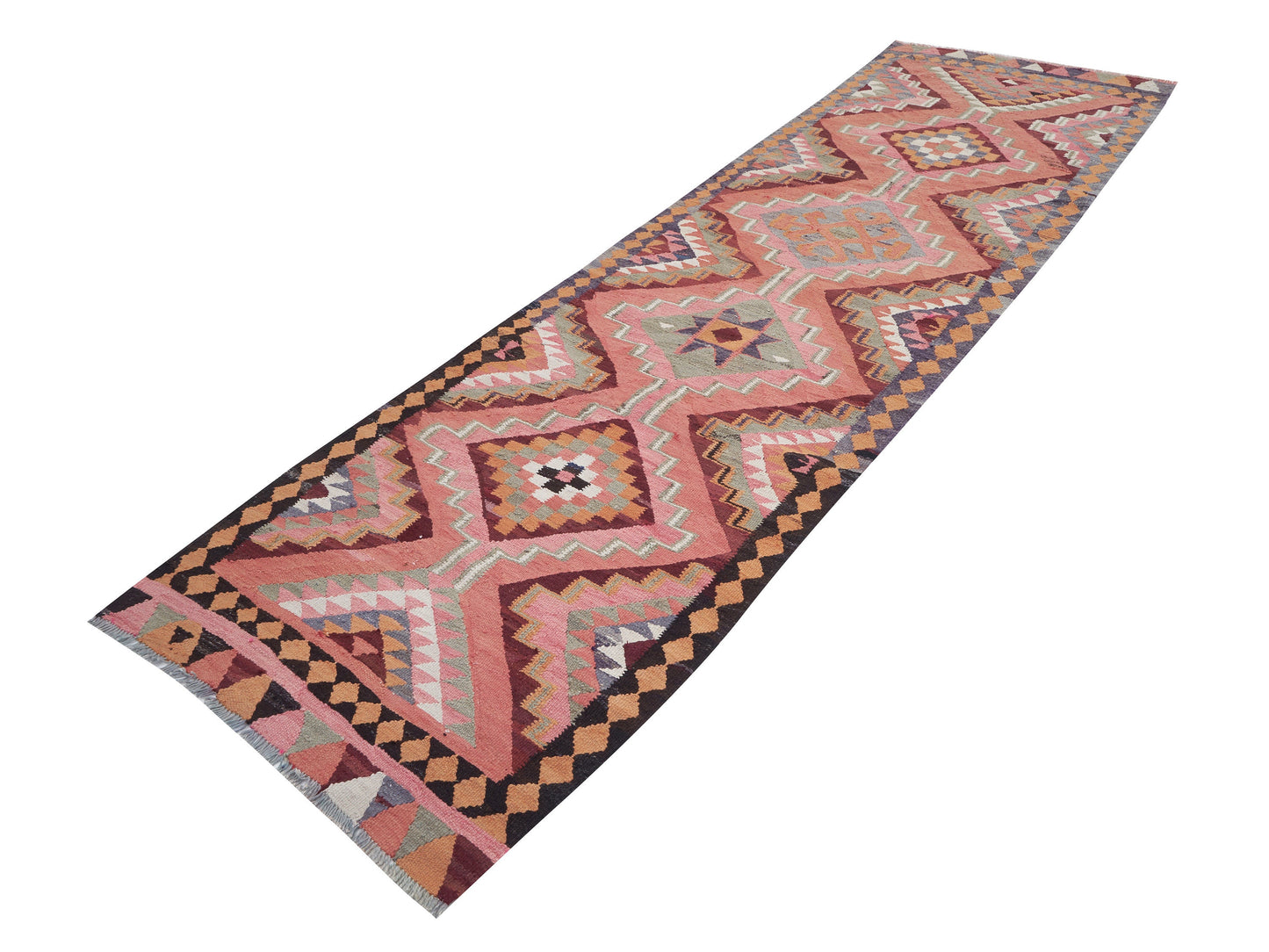 Turkish Runner, Vintage Runner, Oushak Runner, Kilim Runner Rug, Handmade Runner Rug, Anatolia Rug, Hallway Runner, Runner Rug 3x11, 11320