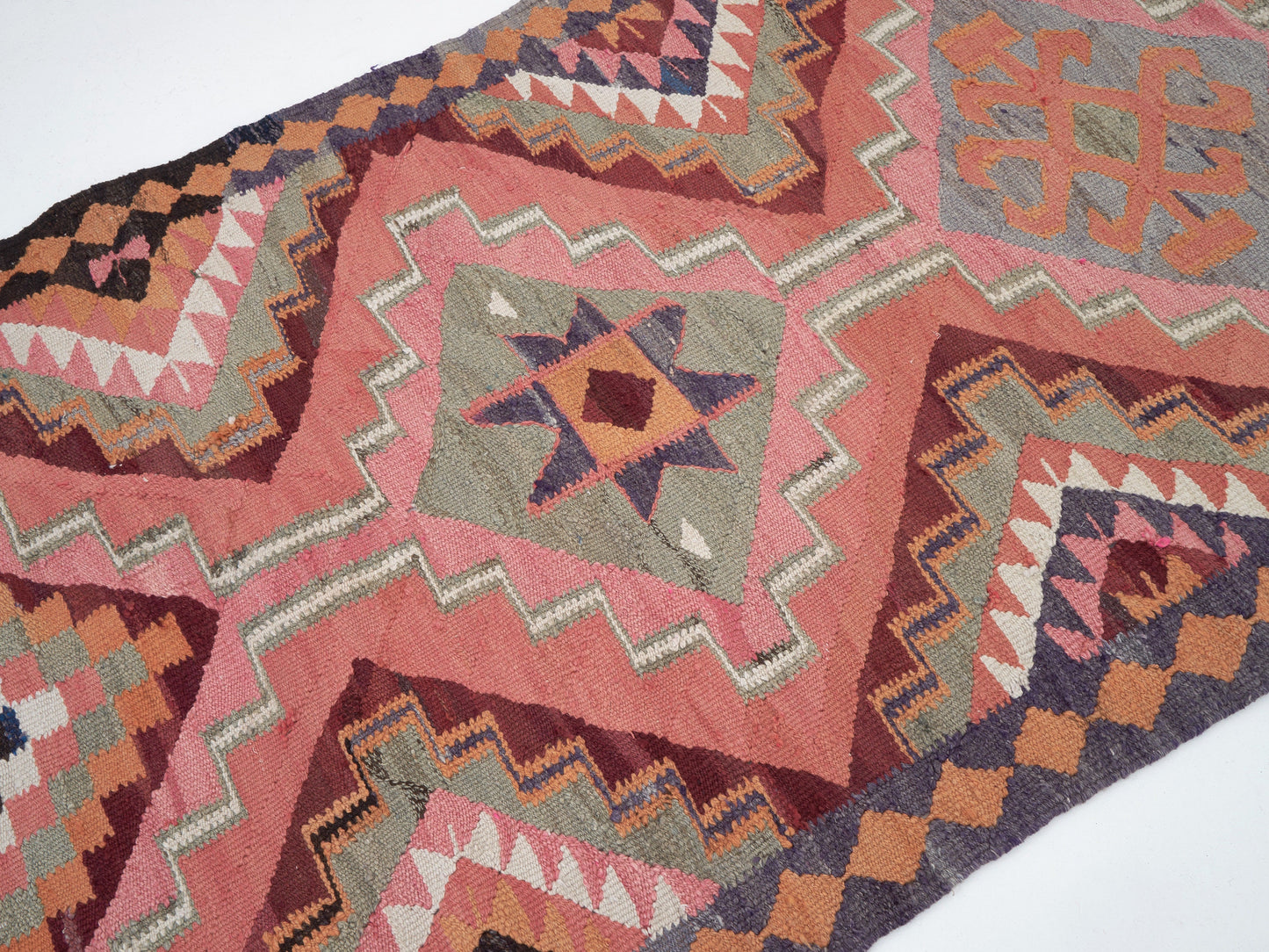Turkish Runner, Vintage Runner, Oushak Runner, Kilim Runner Rug, Handmade Runner Rug, Anatolia Rug, Hallway Runner, Runner Rug 3x11, 11320
