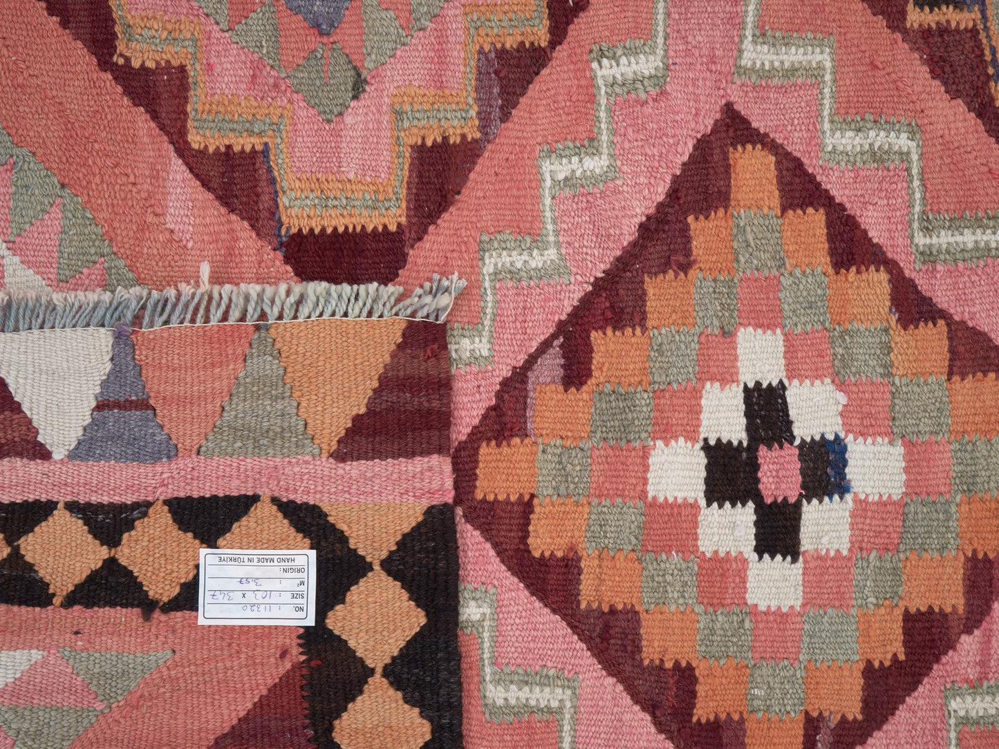 Turkish Runner, Vintage Runner, Oushak Runner, Kilim Runner Rug, Handmade Runner Rug, Anatolia Rug, Hallway Runner, Runner Rug 3x11, 11320